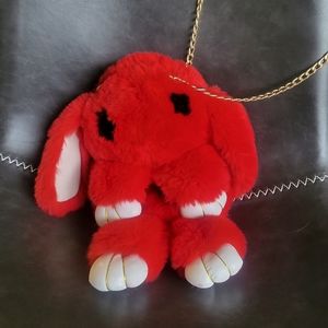 Bunny fur purse